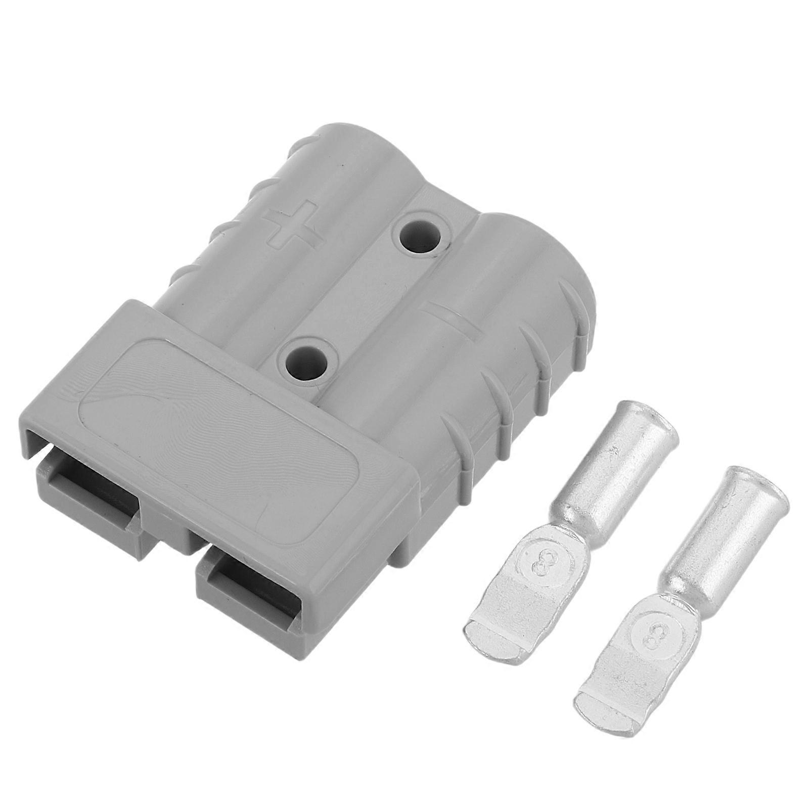 Quick Disconnect Charging Plug Connector For Electric Forklifts Suitable For Industrial Environments With Robust Construction In Grey 1Set