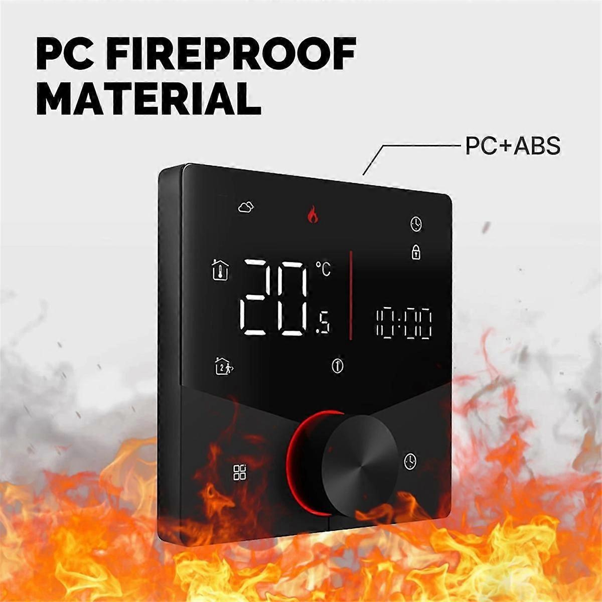 WiFi Smart Heating Knob Thermostat LCD Display Touch Screen Temperature Controller (Water Heating W