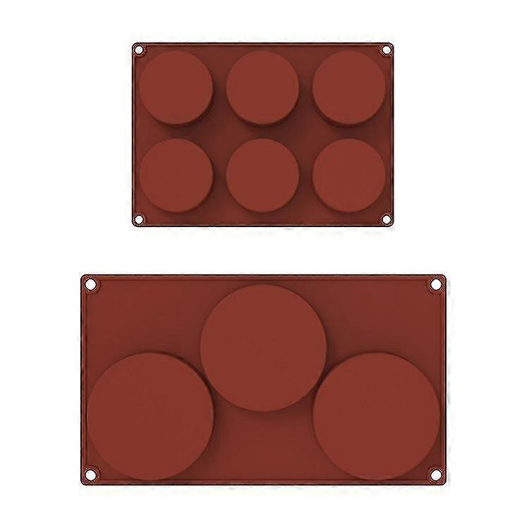 2pcs Chocolate Mold Cylinder Silicone Cake DIY Making Mold
