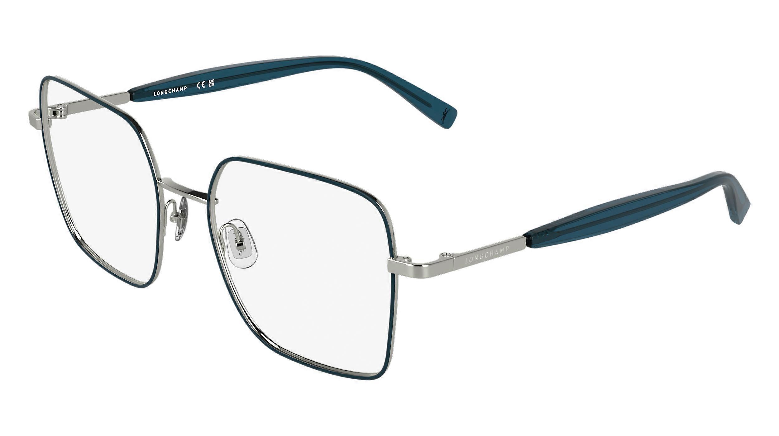 Eyewear Frames LONGCHAMP LO2181 046 SILVER/PETROL 54/18/140 FEMALE