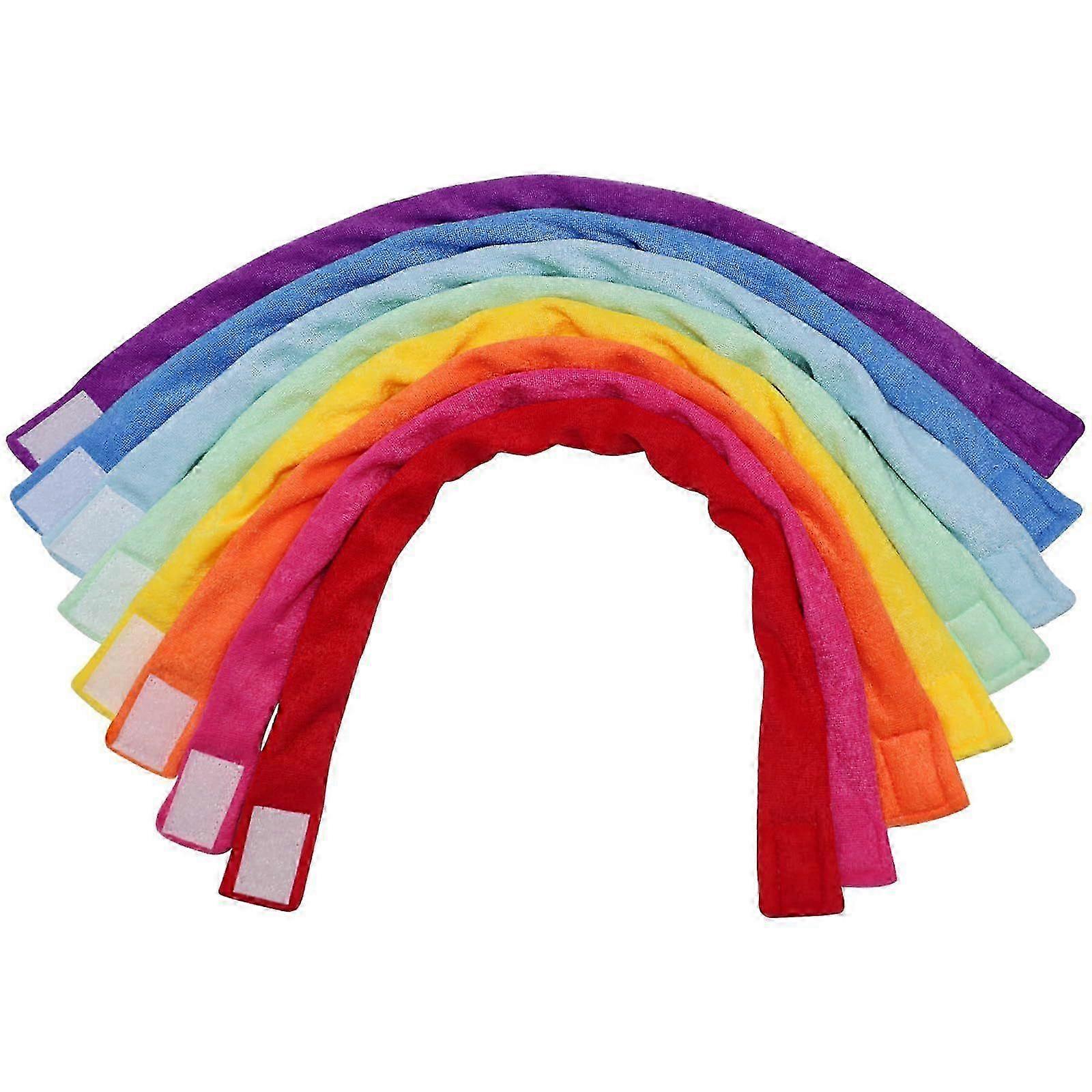 8-pack mjuka och absorberande frottéhalsband för bitsprickning, absorberande alternativ till tuggkläder för pojkar och flickor