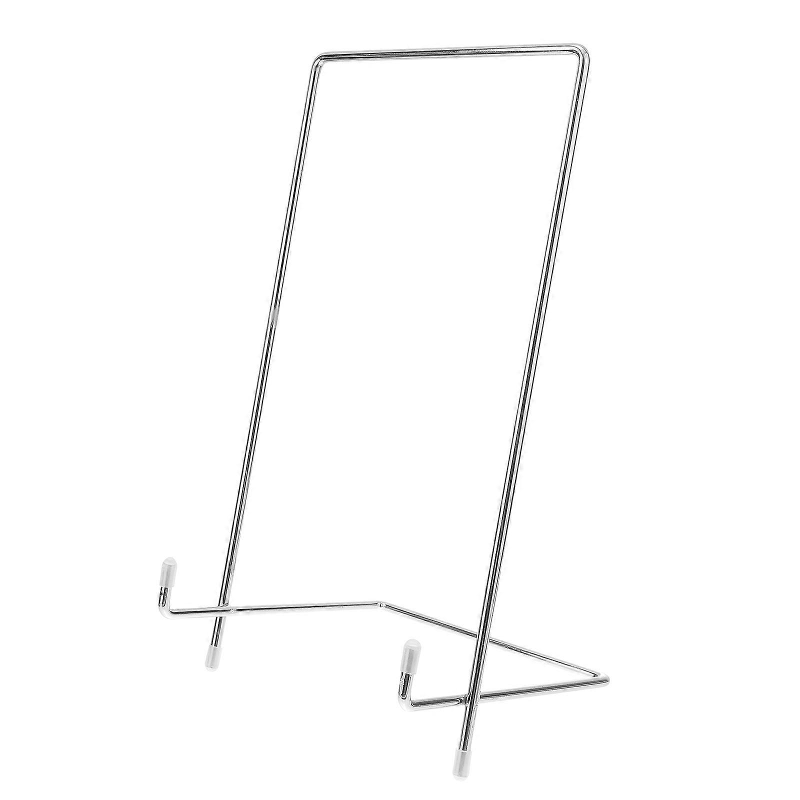Silver Metal Display Stand Holder Rack for Photo Frame with Strong Support