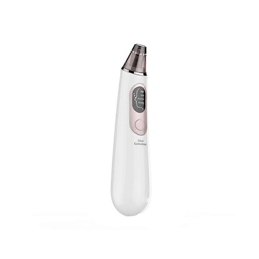 Pore Cleaner Blackhead Remover: 4 Probes, 3 Adjustable Suction Levels, Rechargeable Facial Tool(white)