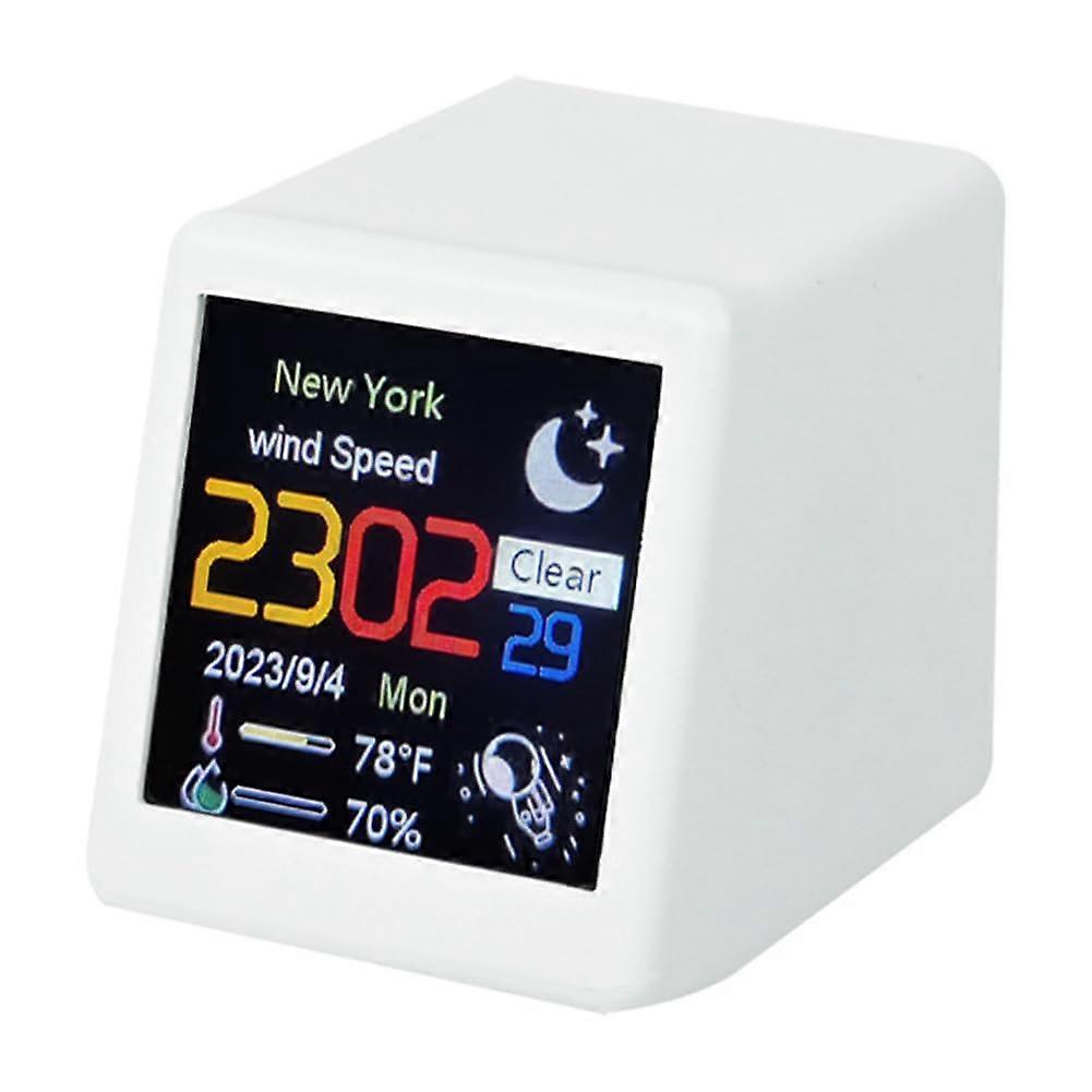 Smart WIFI Weather Station Clock MINI Clock B, DIY GIF Animations, Electronic Album Function, Easy To Use