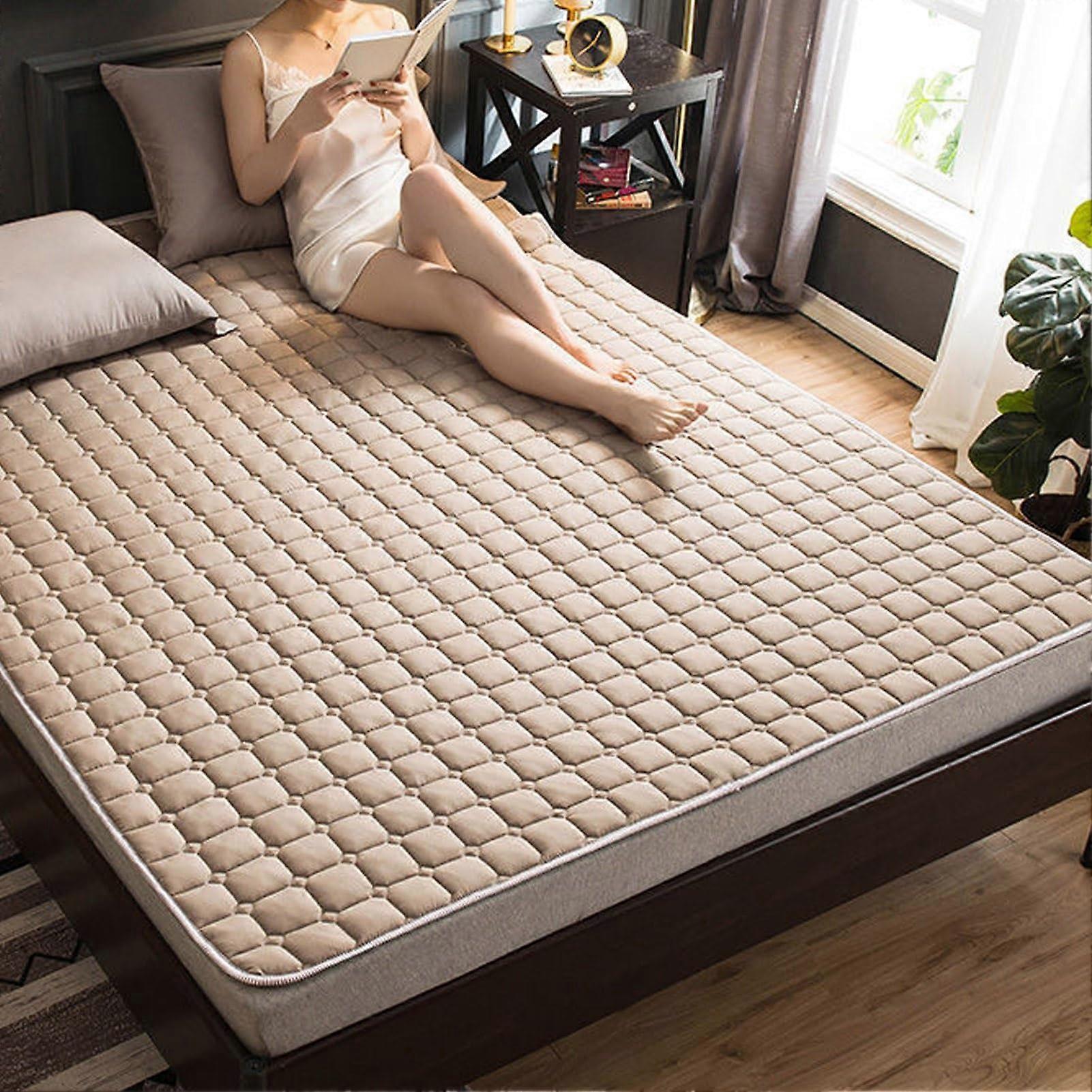 Foldable Roll Up Mattress Dormitory Thin Tatami Sleeping Mat 120 x 200 cm NotSlip Japanese Futon Lounger
