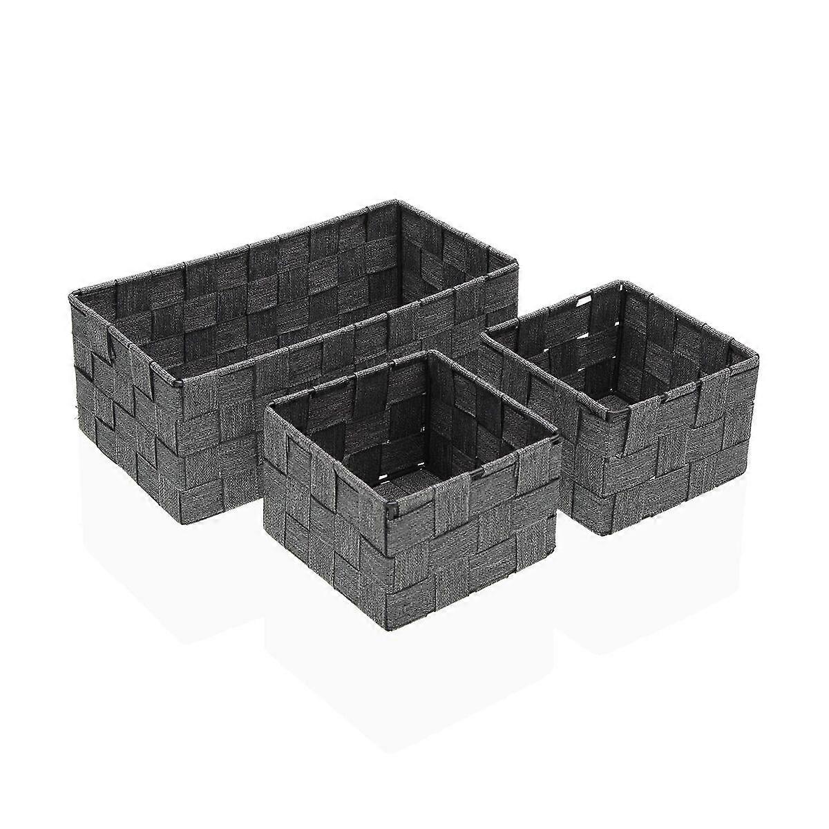 Korb-Set Versa Stroh Polypropylen Maisfaser 14 x 10 x 27 cm