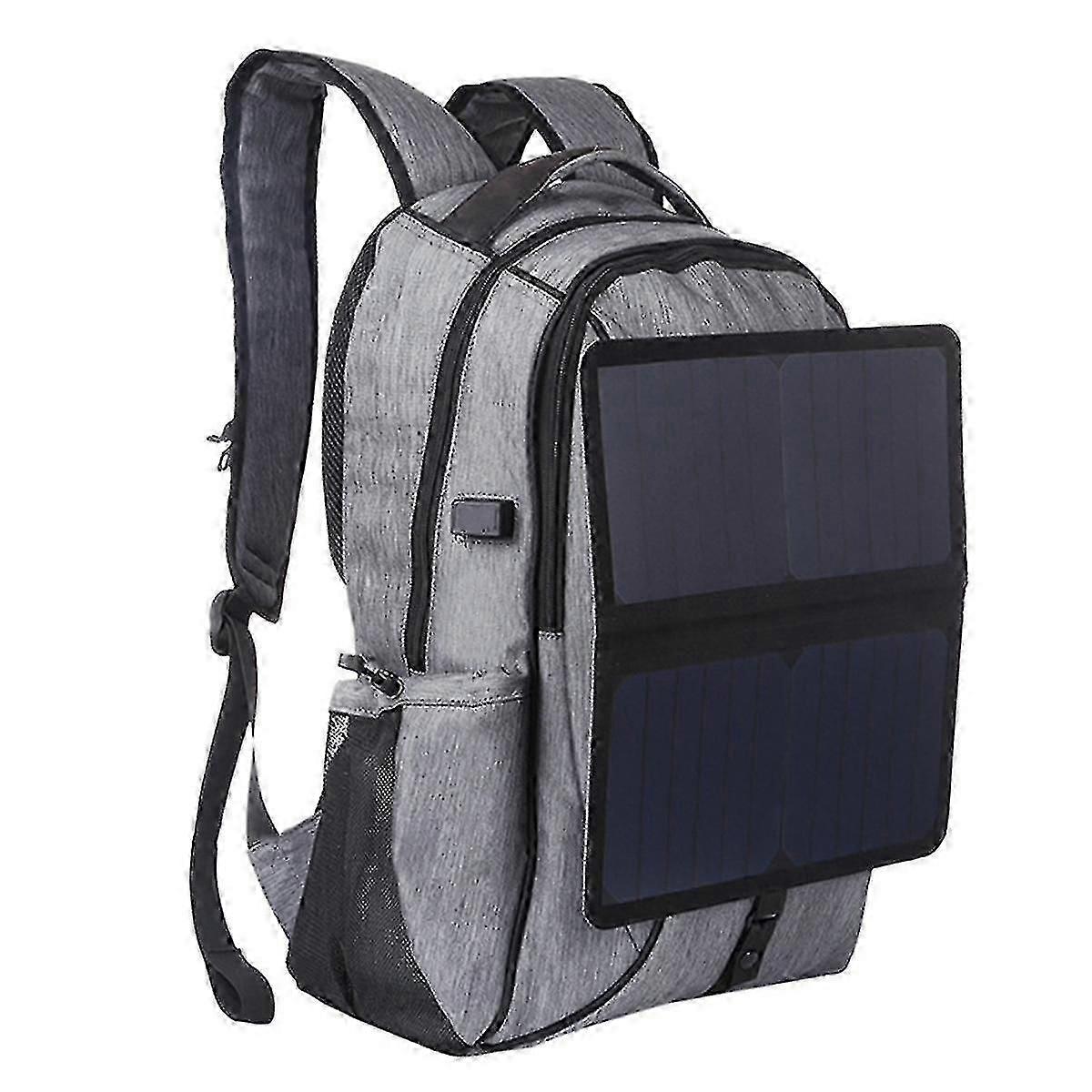 14w Solar Backpack Duffel Bag Outdoor Computer Bag With Usb Charging Hole Solar Backpack