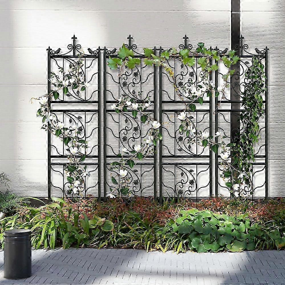 2025 2x Tall Metal Garden Trellis Fence Panel Support Climbing Trellis