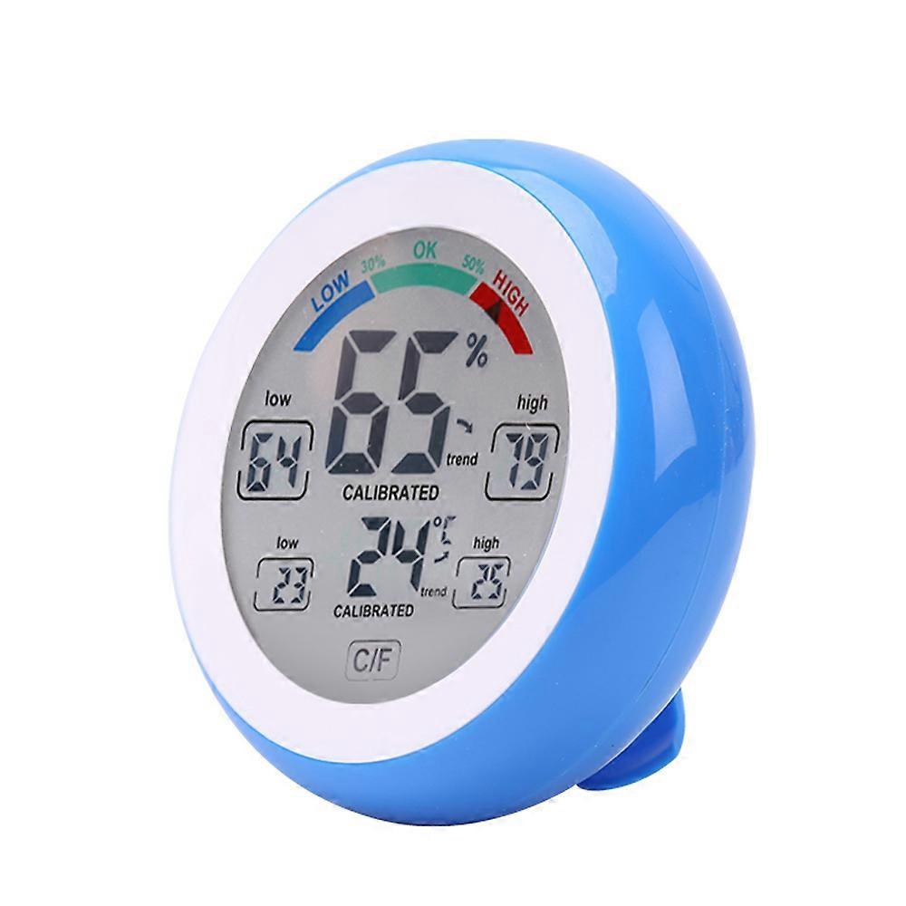 Digital Touch Screen Thermometer & Hygrometer Indoor 9x9x2.3cm