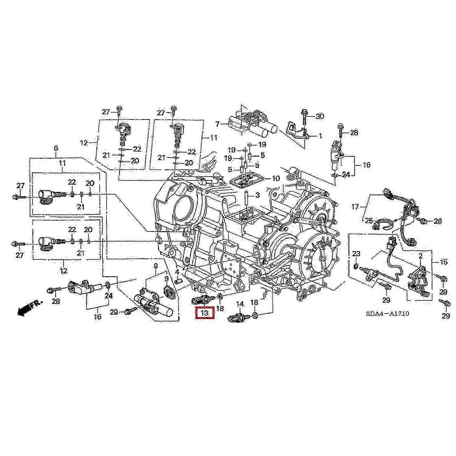 Czujnik ciśnienia oleju przekładniowego Honda Accord 28600-RKE-004 Jakość OEM 2025