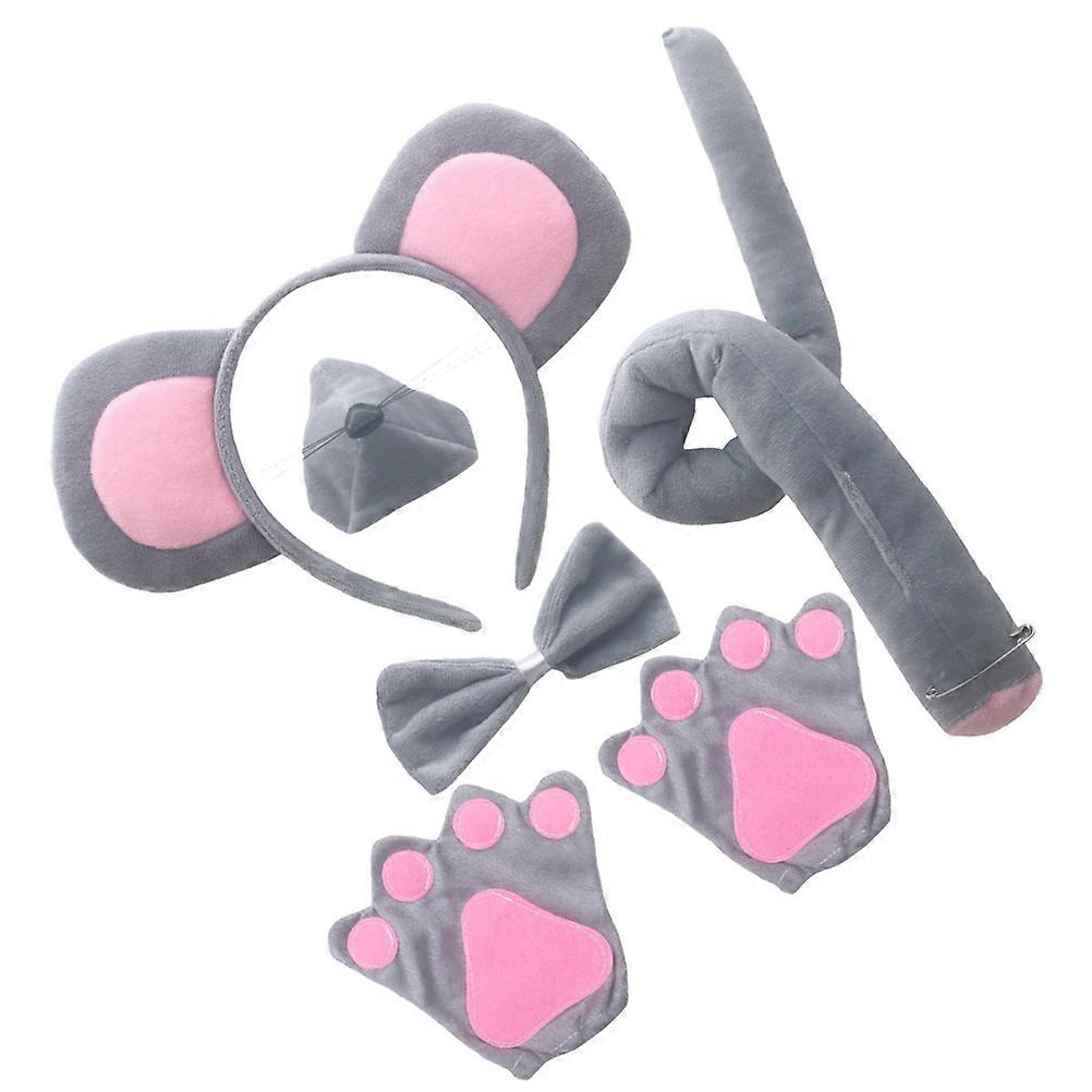 Mouse Ears Headband Mouse Costume Set for Decoration 2Sets