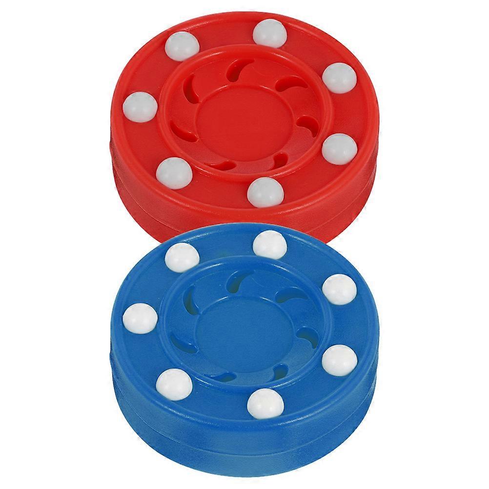 Reusable Hockey Pucks for Training with 4Pcs Plastic Ice Hockey Balls