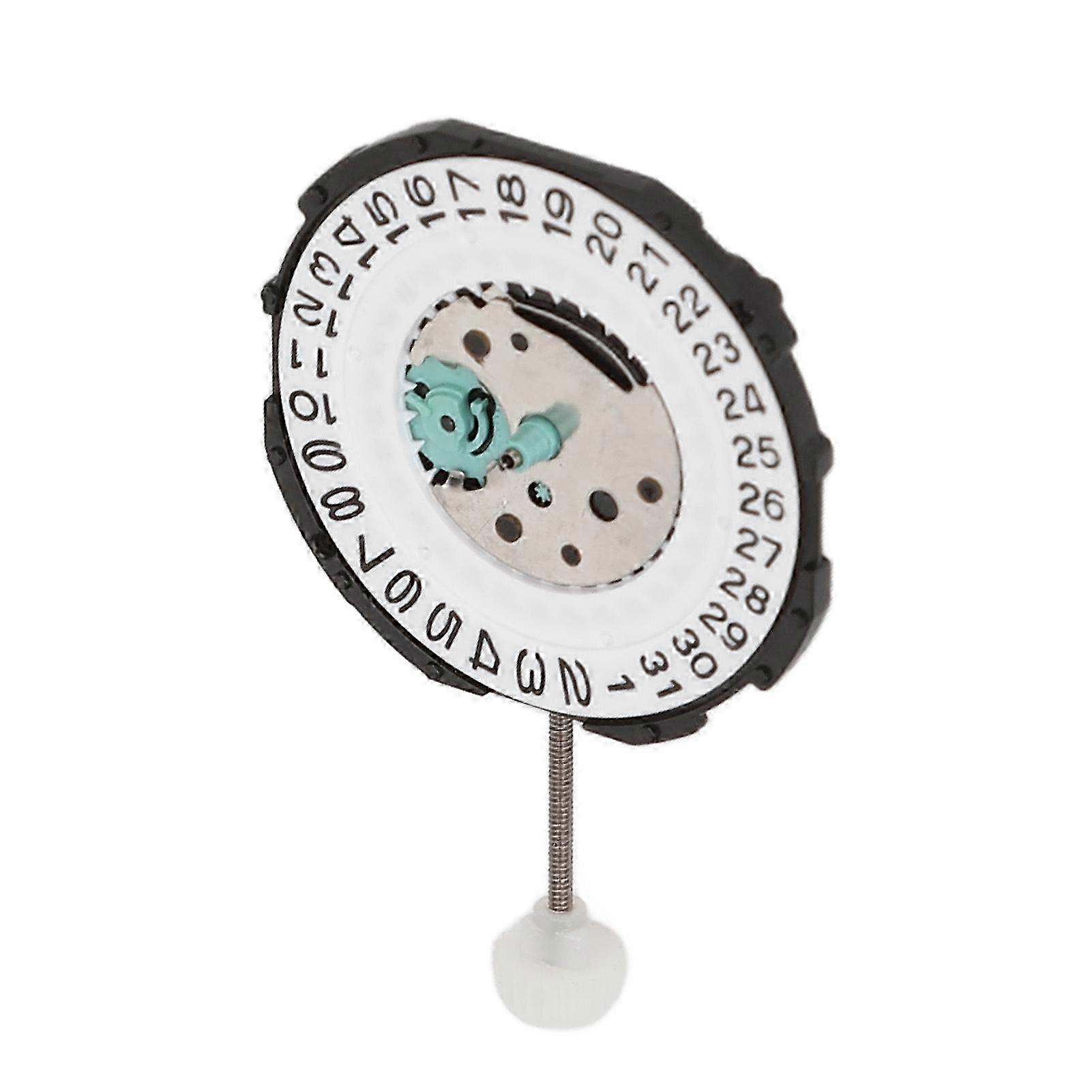 SL28 Watch Movement, Quartz with Date at 3, Stable Repairing Accessory for Watchmakers
