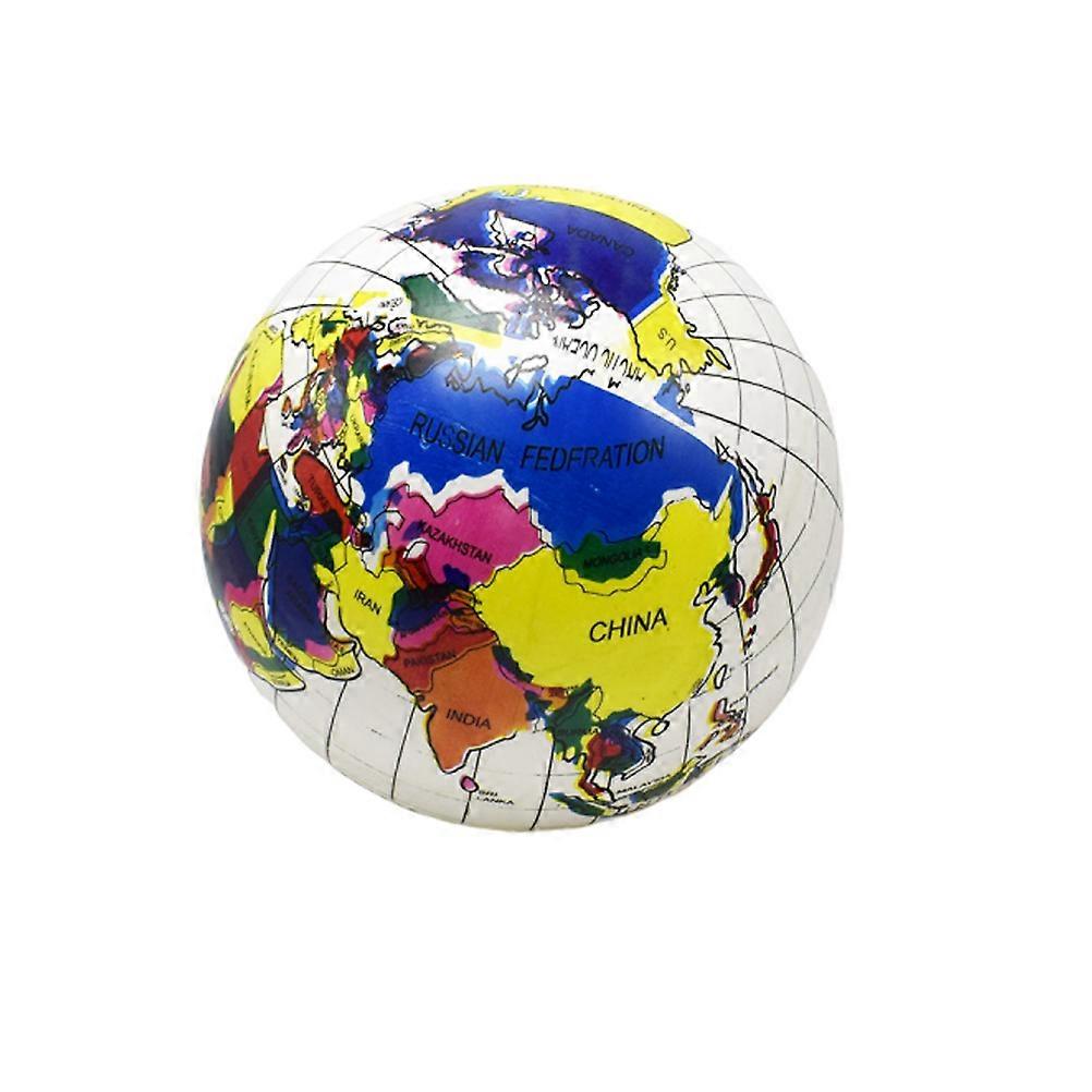 Map Inflatable Balls Earth Pattern Toy Ball for Kids Playing 1Pcs