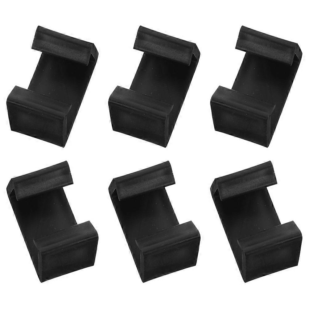 Rattan Furniture Clips Sofa Fasteners for Stable Connection 6Pcs Plastic Black