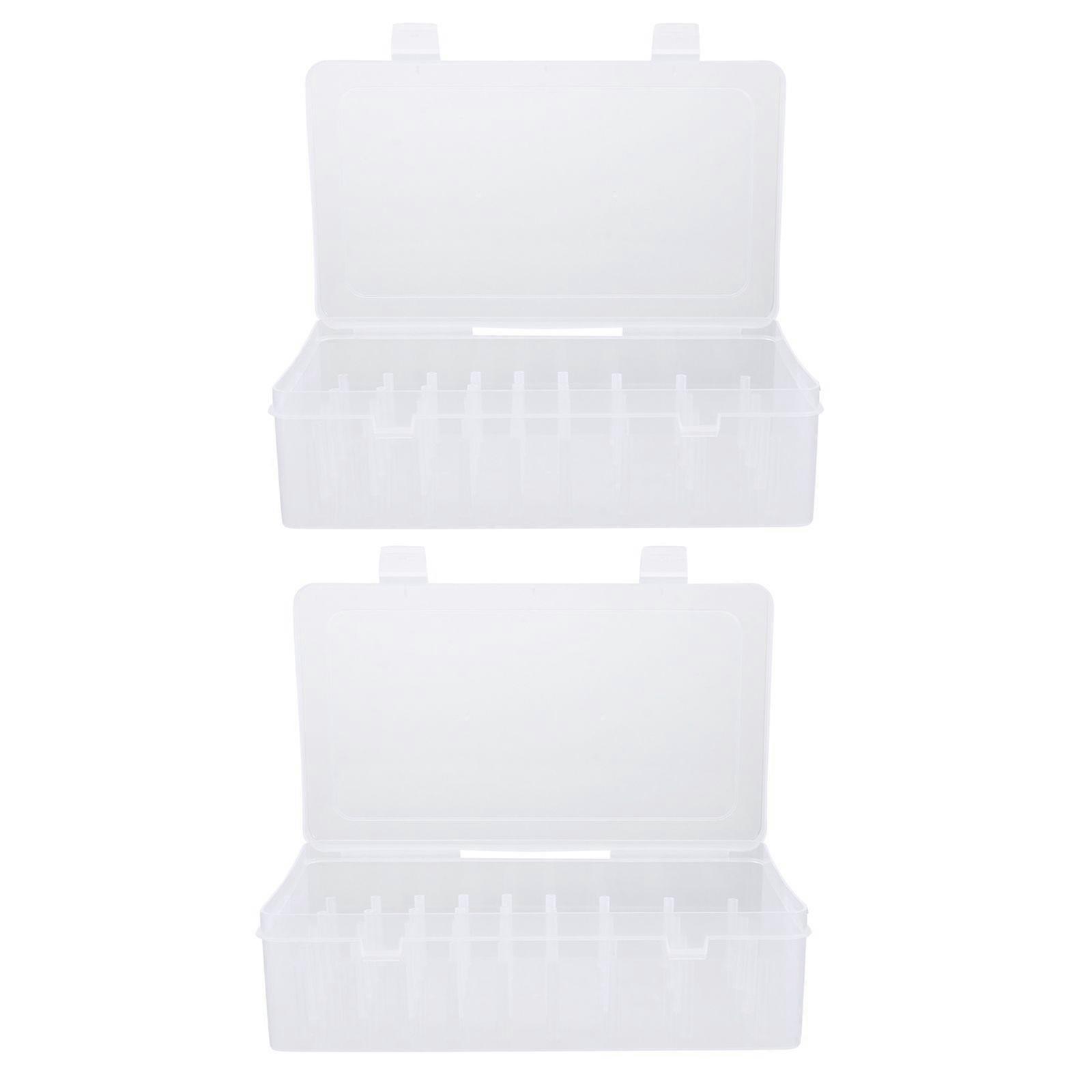 2Pcs Large Capacity Sewing Thread Holder Boxes Organizer for Thread Spools