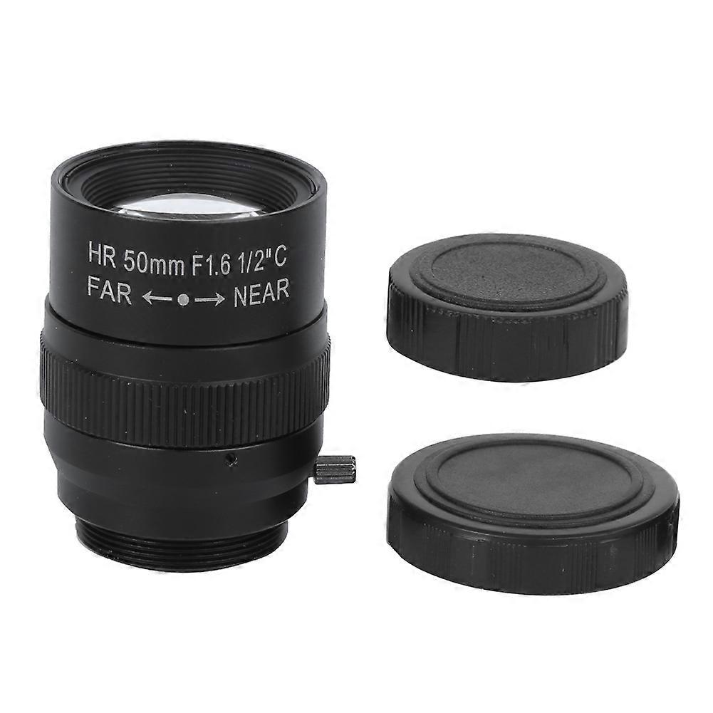 Portable 50mm f1.6 CCTV C Mount Universal Camera Len Accessory Multi-Layer Coating