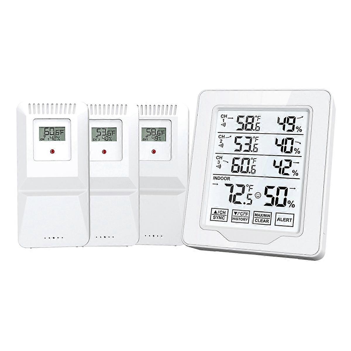 Digital Thermometer & Hygrometer Indoor Humidity with 3 Sensor