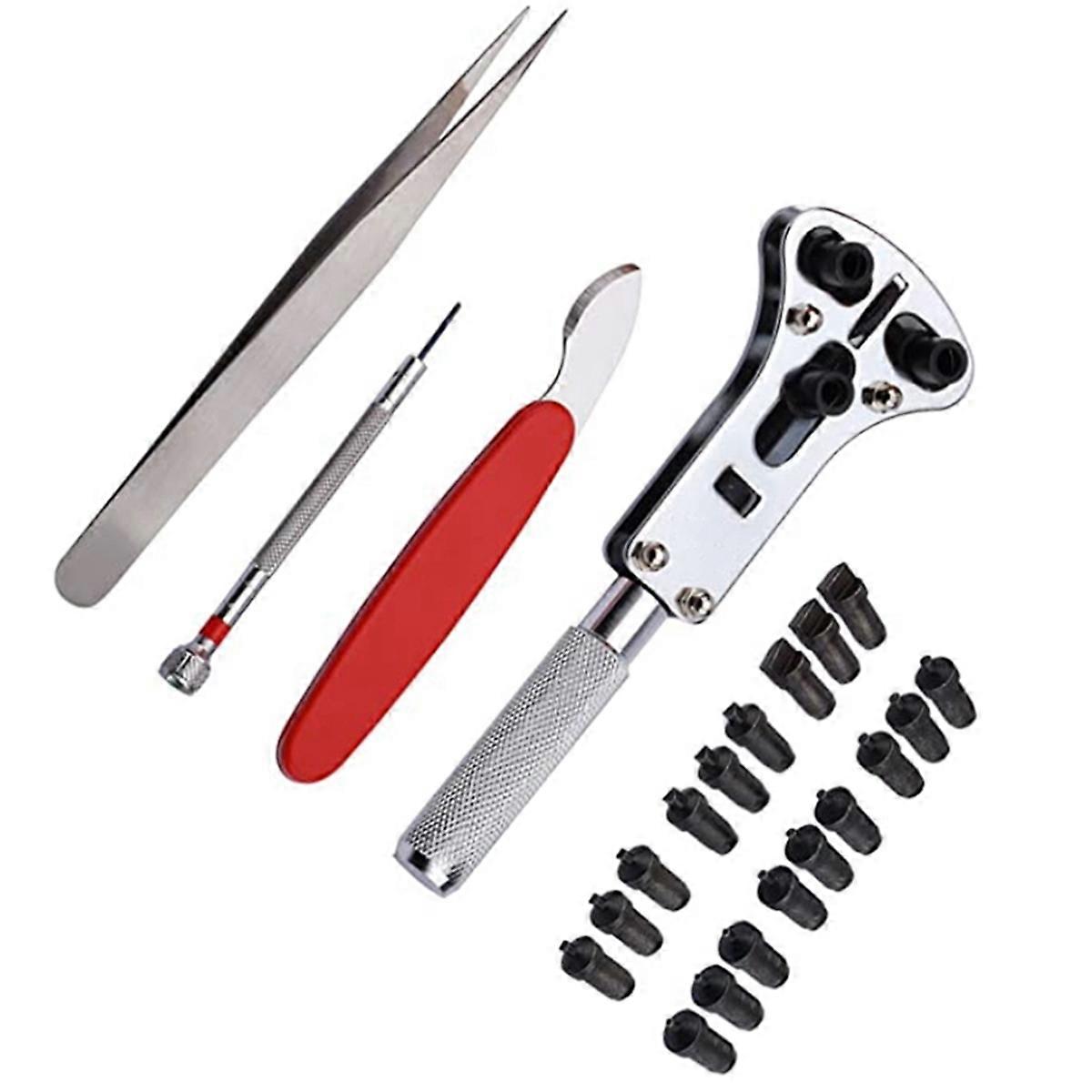 22Pcs Watch Repair Kit Watchmaker Back Case Remover Opener