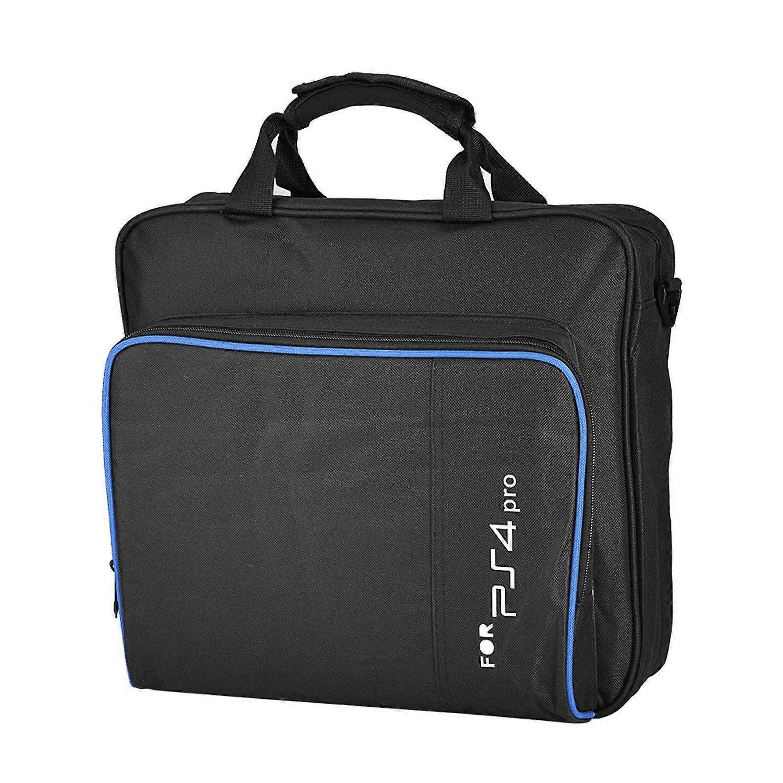 Portable for PS4 Pro Game System Shoulder Bag Travel Carrying Storage Case Black Color