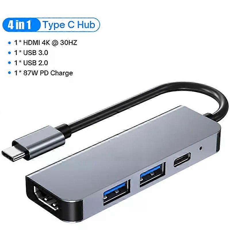 8-in-1 USB C Docking Station USB C HUB Adapter Type C 3.1 to HDMI 4K 30Hz USB 3.0 HUB USB C Splitter for PC Laptop Macbook Pro