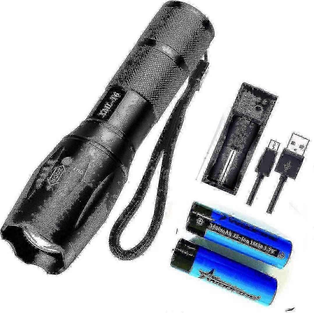 Led Flashlight Super Bright 2000 Lumens Rechargeable Flashlight 5 Modes 2025