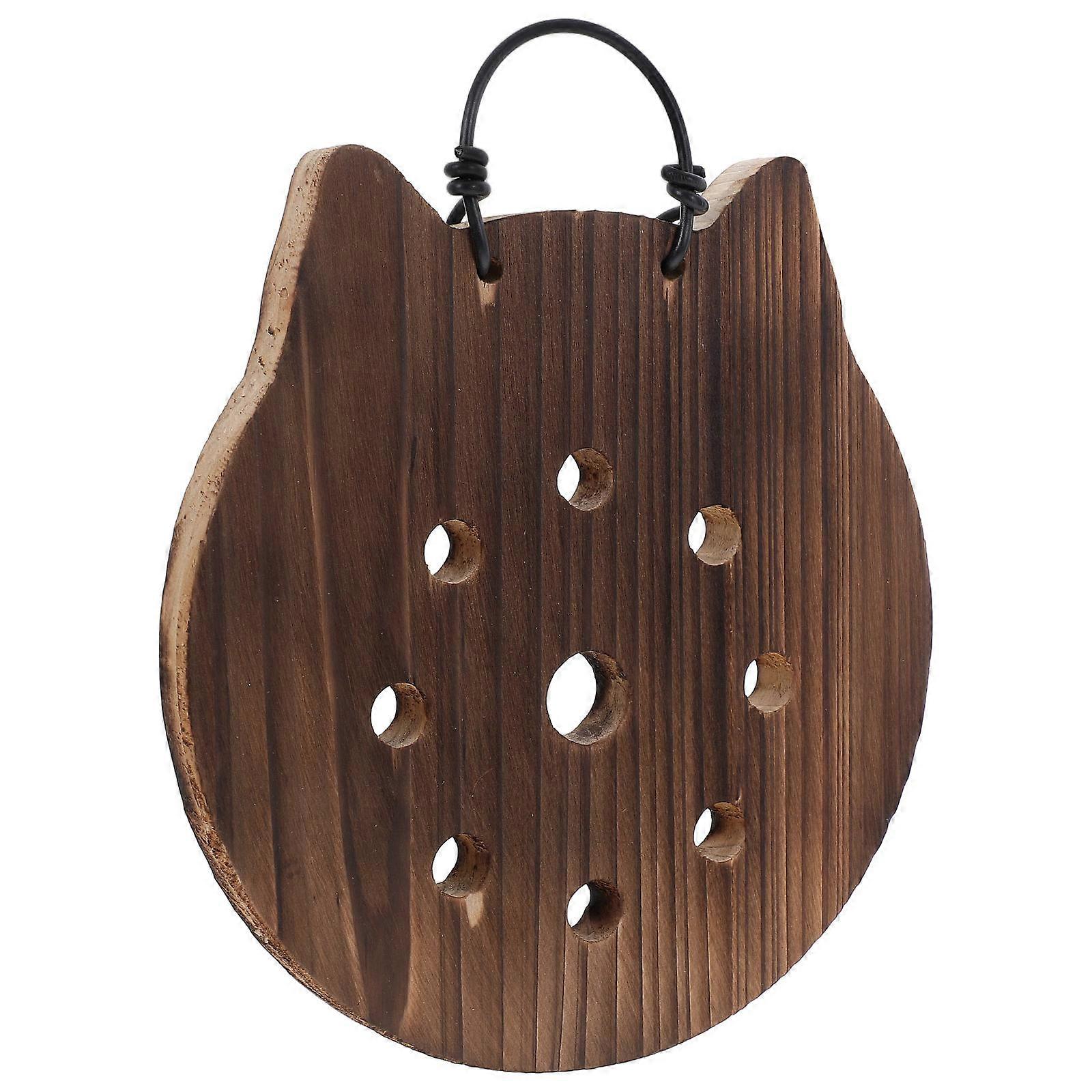 Wood Plate Hanging Fern Planter for Plant Accessories 4Pcs Indoor