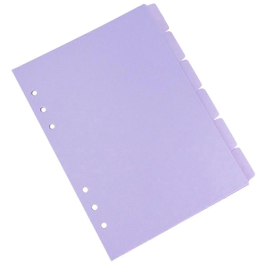Colored Binder Dividers Violet PP Material with Writable Tabs 24Pcs