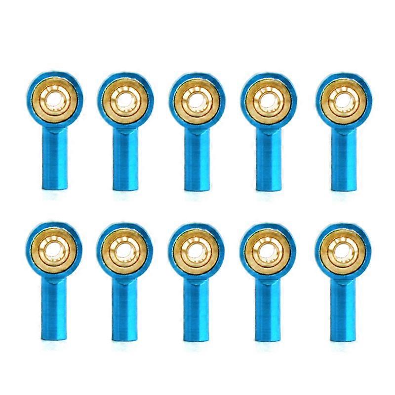10Pcs Metal M2 Link Tie Rod End for RC Car Boat Upgrade Parts,Blue