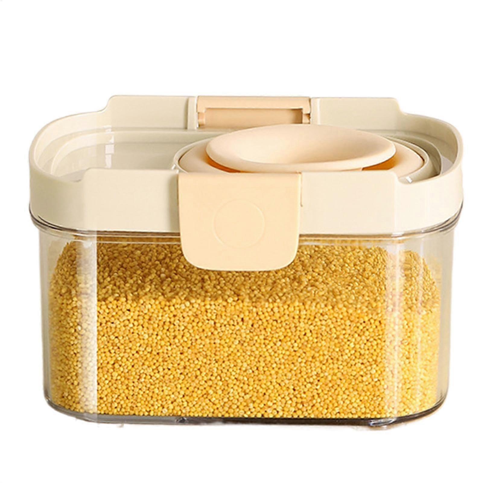 Acrylic Storage Dispenser for Cereal and Food, Multi-Purpose Clear Container for Dried Fruits and Soybeans, Durable Design