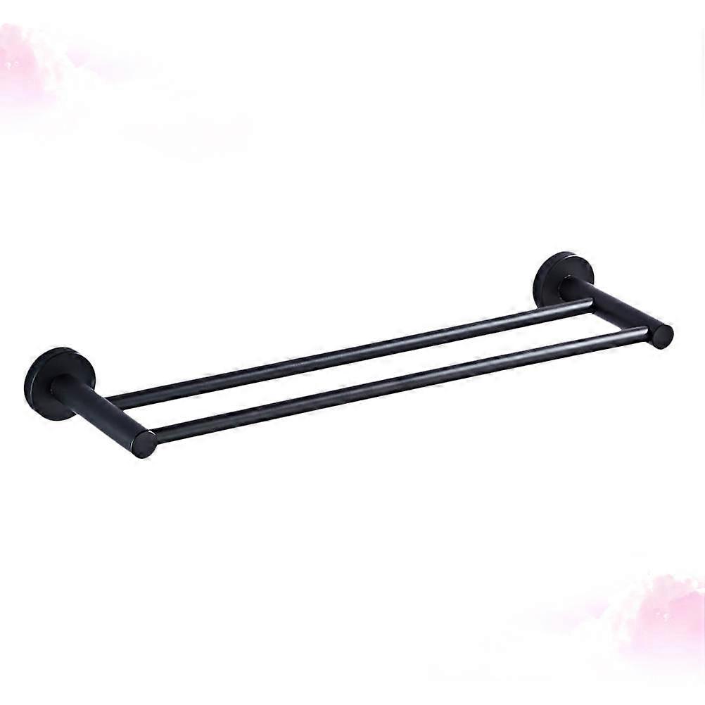 Bath Towel Rack Bathroom Accessories Modern Double Pole Copper Storage 1Pack