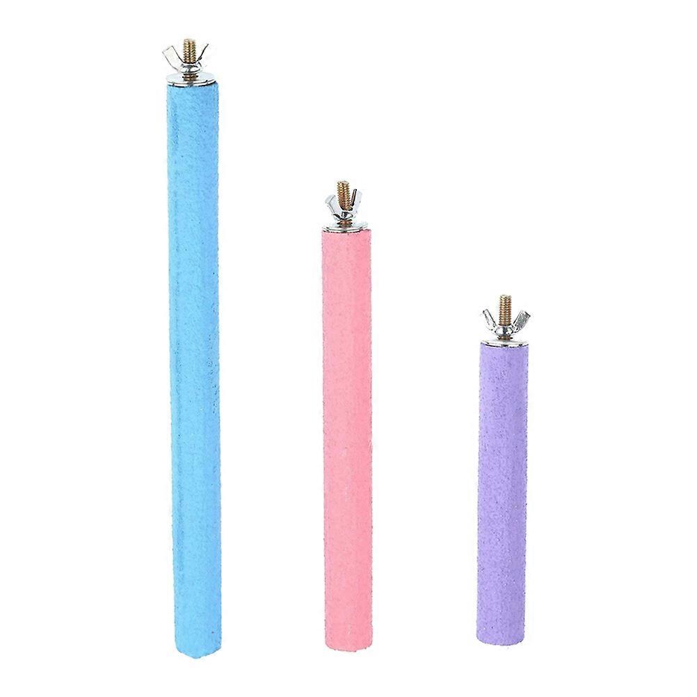 Bird Perch Stand Parrot Play Stand for Supporting Use 9Pcs Assorted Color