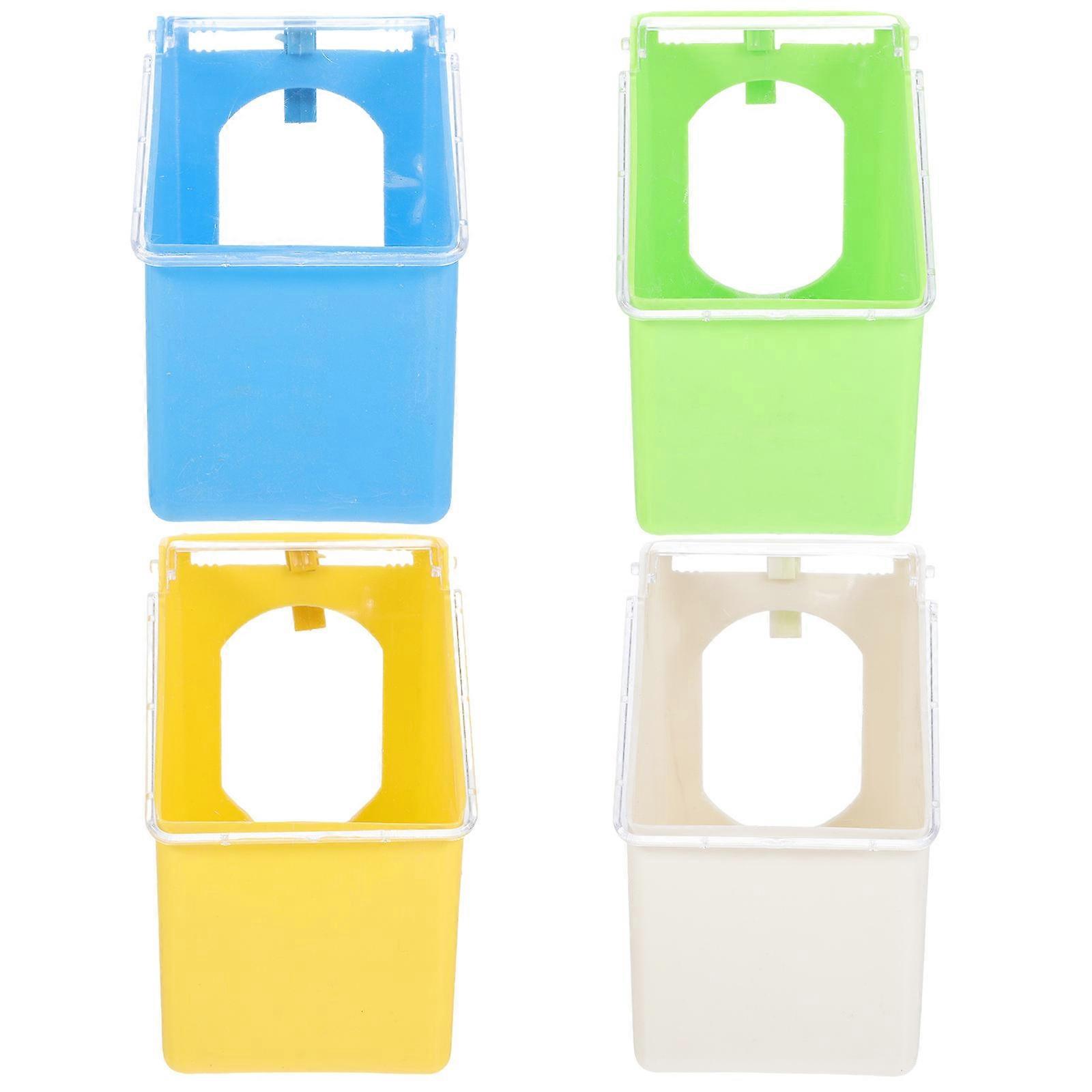 Multifunctional Hanging Pigeon Feeder Box for Cage Use 8Pcs Pack