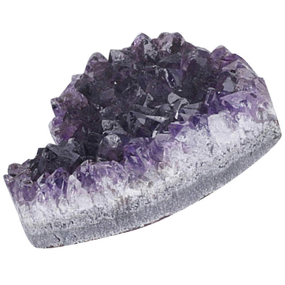 Heart Crystal for Table Decor 3Pcs Violet Natural Amethyst