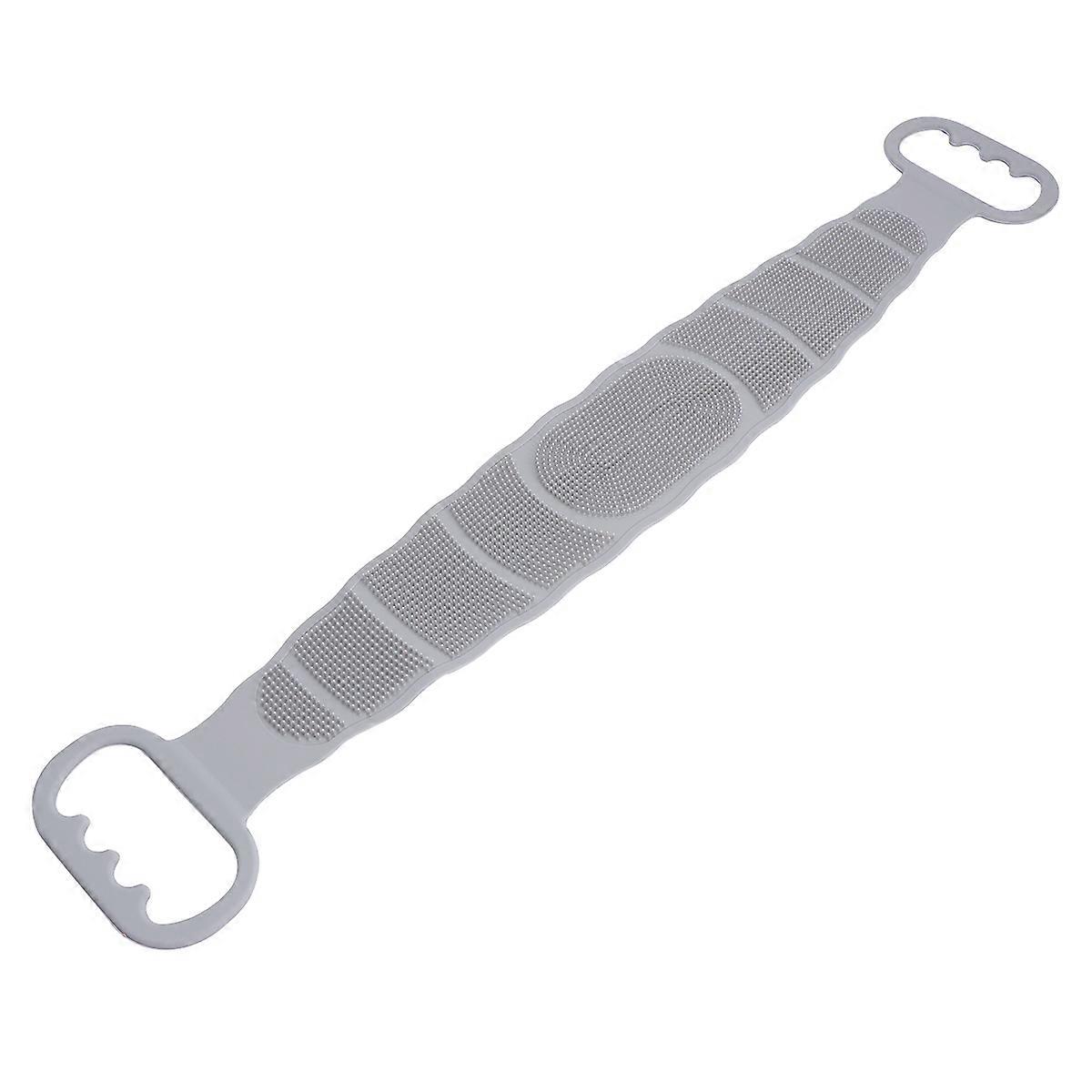 Back Shower Towel 2Pcs Long Bath Scrubber for Shower Use Grey Durable Exfoliation Tool