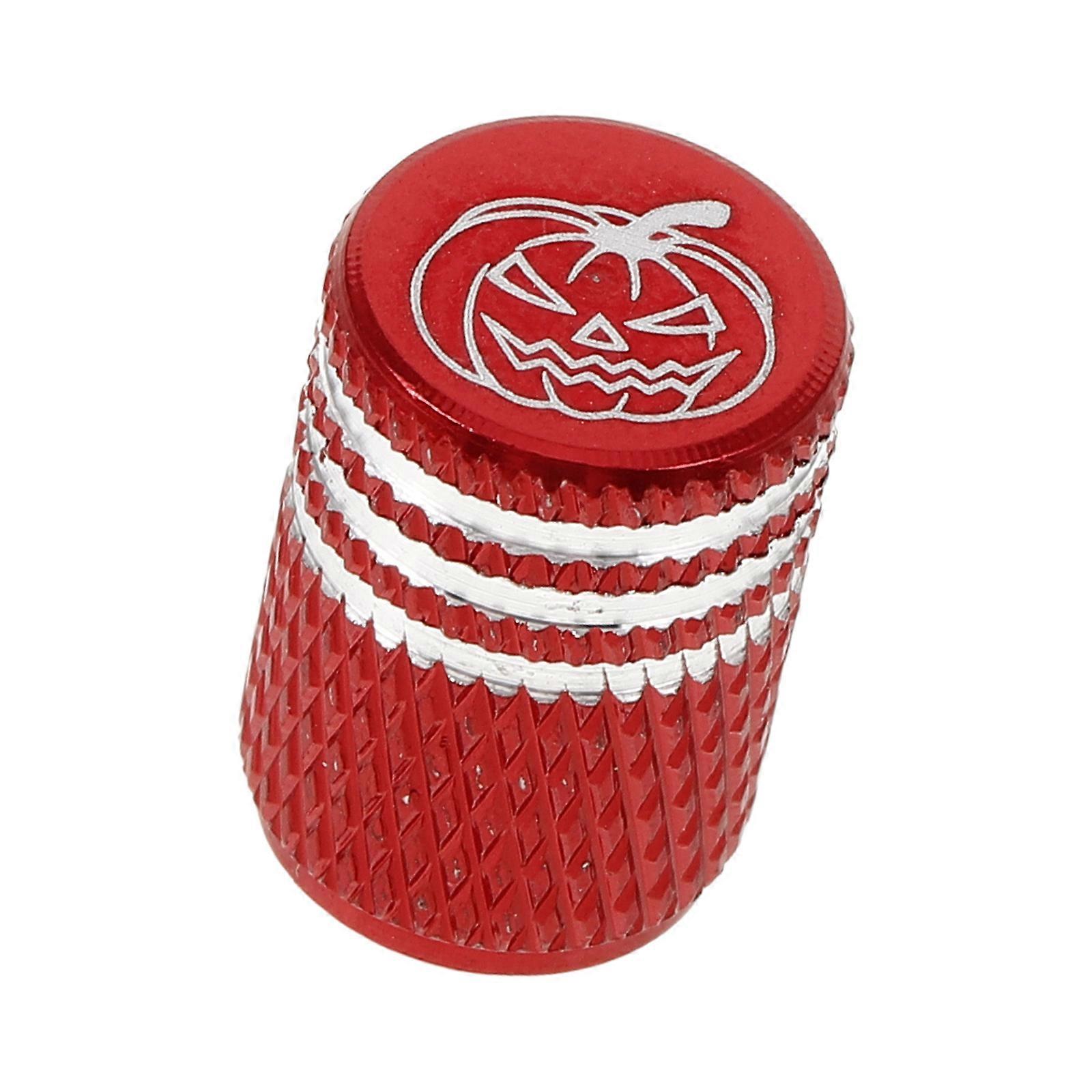 Car Valve Caps Vehicle Tire Valve Stem Caps Daily Use Red Stainless Valve 1Pcs