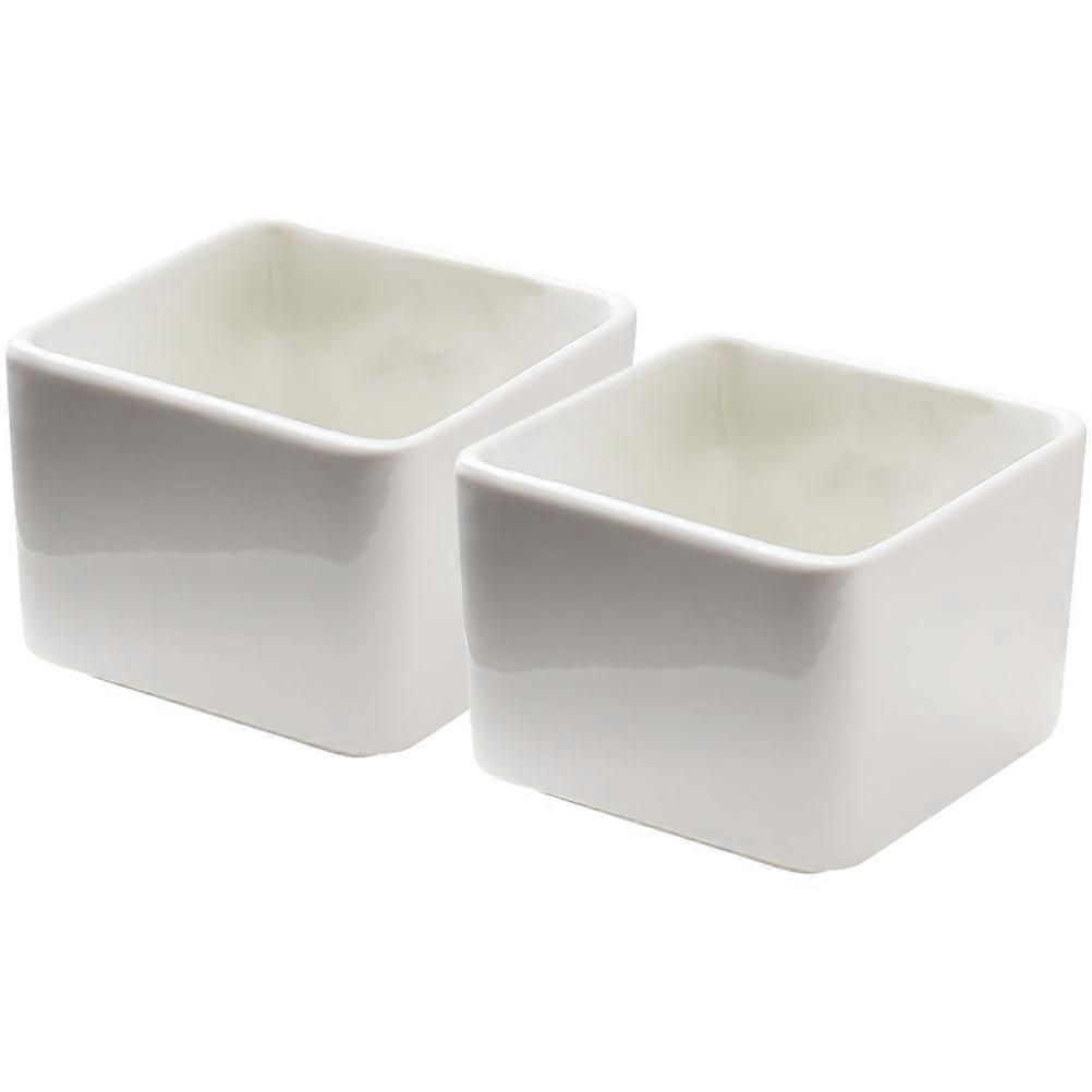 Dipping Bowls Sauce Dish for Storage 10Pcs White Ceramic Set