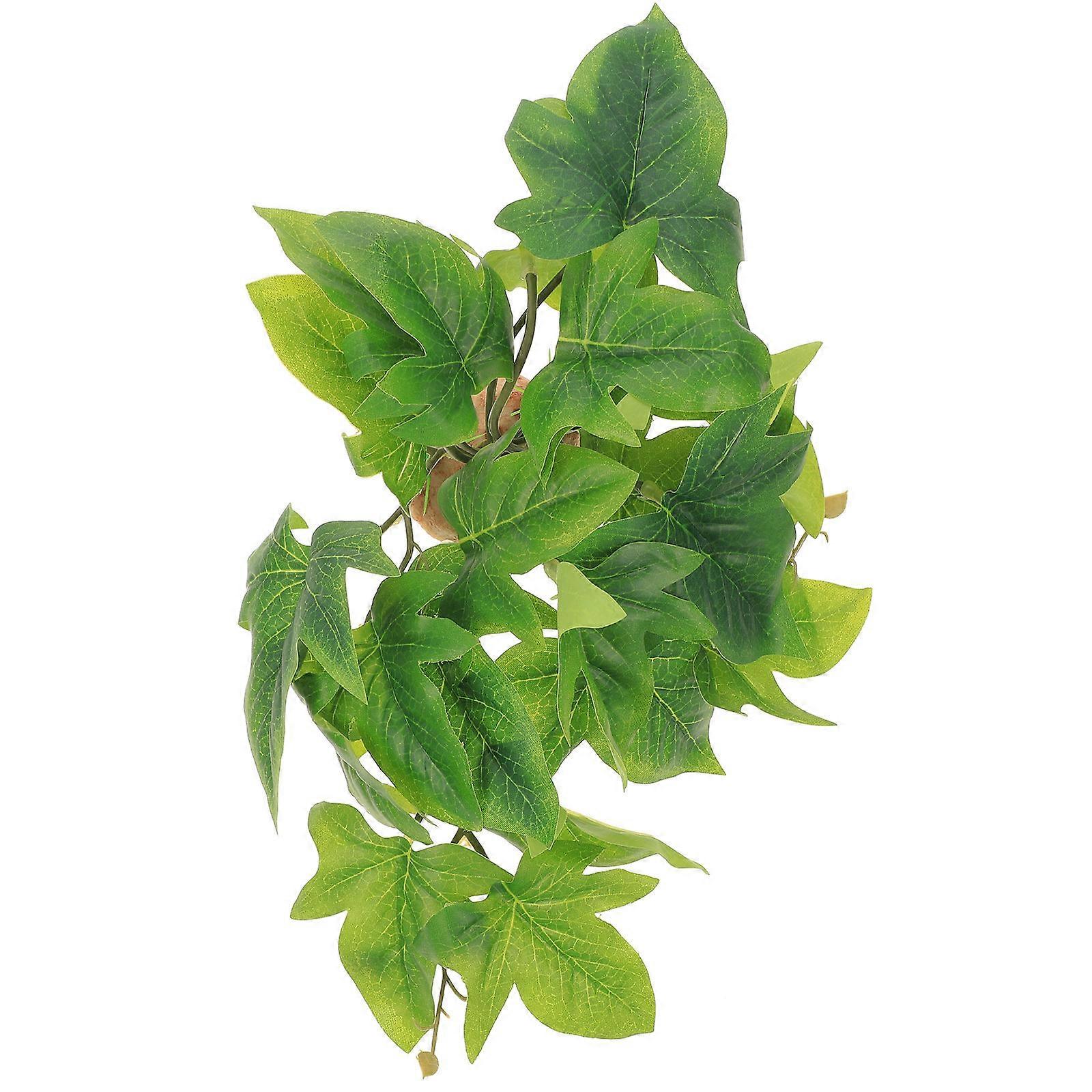 Reptile Terrarium Plant Artificial Plant Ornament for 3Pcs Setup