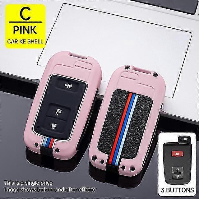 Button Key Fob Shell Cover Case For Toyota Camry Corolla Avalon Rav4 Land Cruiser chr auris Car Remote Key Holder Protector 2025