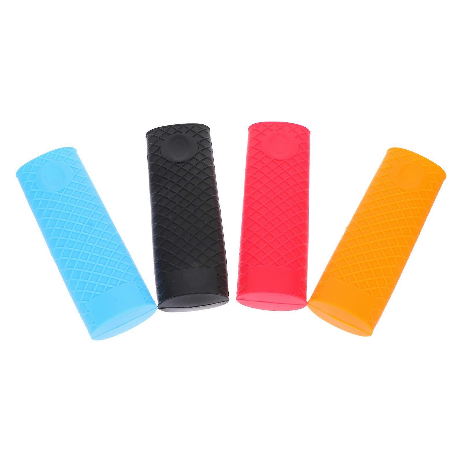 Silicone Pot Handle Sleeve 8Pcs Assorted Color Heat Insulation For Cooking Iron Frying Pan Comfortable Grip