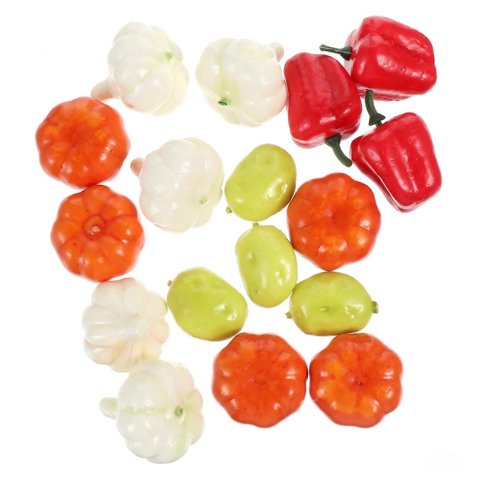 Mini Vegetable Artificial Vegetables for Decoration 80Pcs Collection