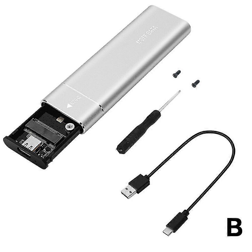 Dual Protocol M.2 SSD Case for NVMe & SATA, 10Gbps USB 3.1 Enclosure Adapter