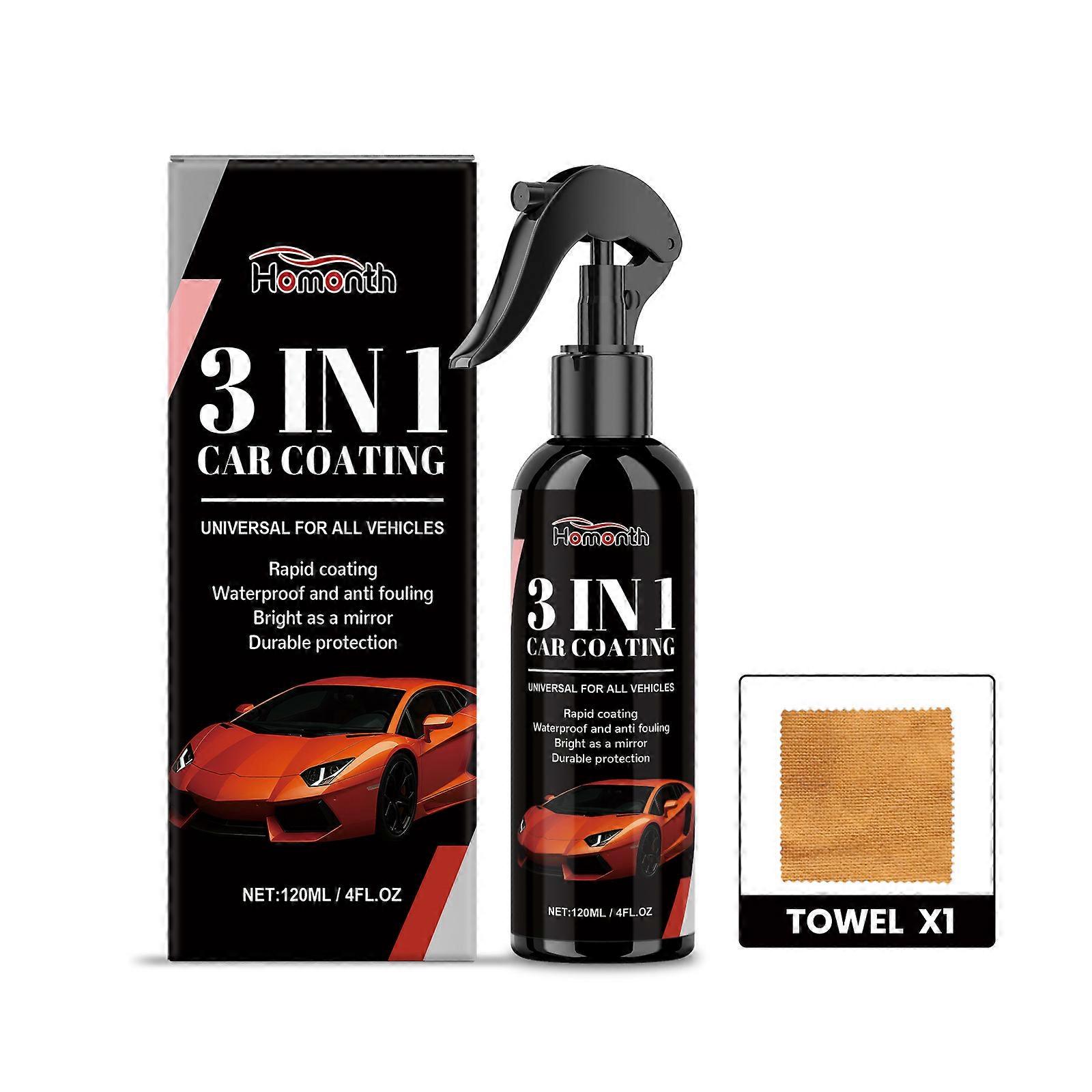 3 in 1 Autolackspray Autolack Lack Wachsen Reinigen Flecken Polieren Pflegespray 1