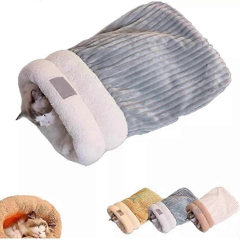 Vintersovepose for katter, 2024 Beste kattesovepose for innekatter, myk plysj