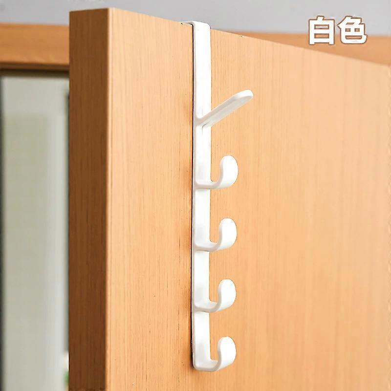 5 Hooks Multifunctional Creative Portable Wardrobe Coat Hook Kitchen Bathroom Behind The Door Towel Hanger Storage Hooks