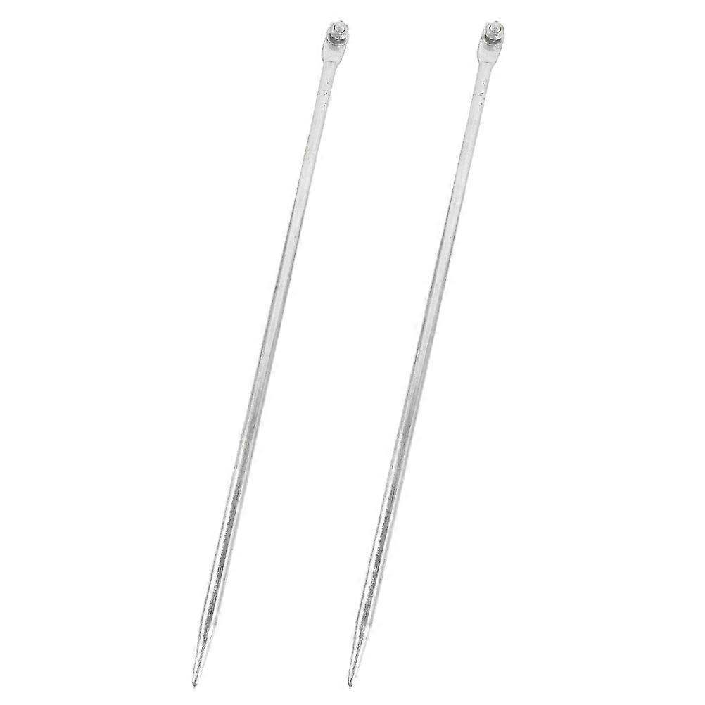Grounding Stake Silver Color Electrical Safety for Electrical Systems 2Set