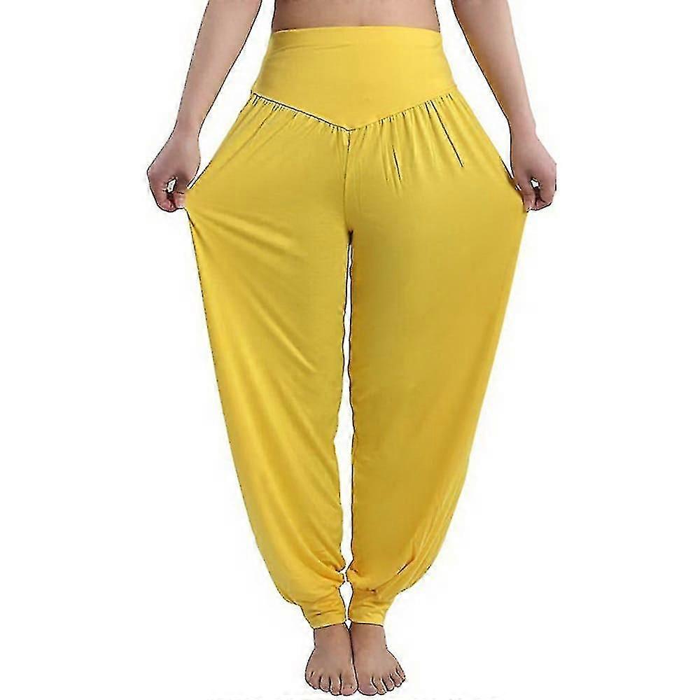 בגדי ריקוד נשים מכנסי הרמון ייבוש מהיר קל משקל מותן גבוה יוגה כושר כושר פורח לבן שחור סגול מודאלי חורף ספורט בגדי ספורט מיקרו-אלסטי משוחרר