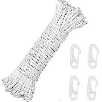 15m 6mm Nylon Flag Rope Flagpole Rope Pole Flag Halyard Line