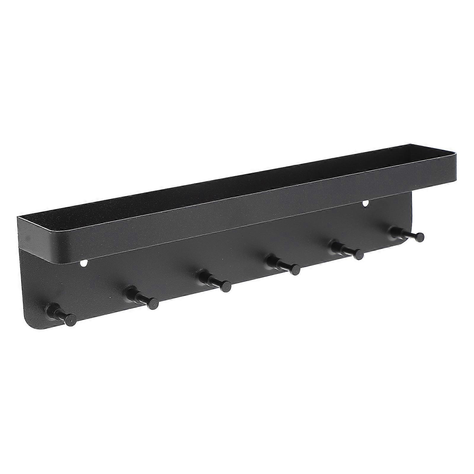 Wall-Mounted Storage Rack for Umbrella Holder 1Set Black Creative Shelf