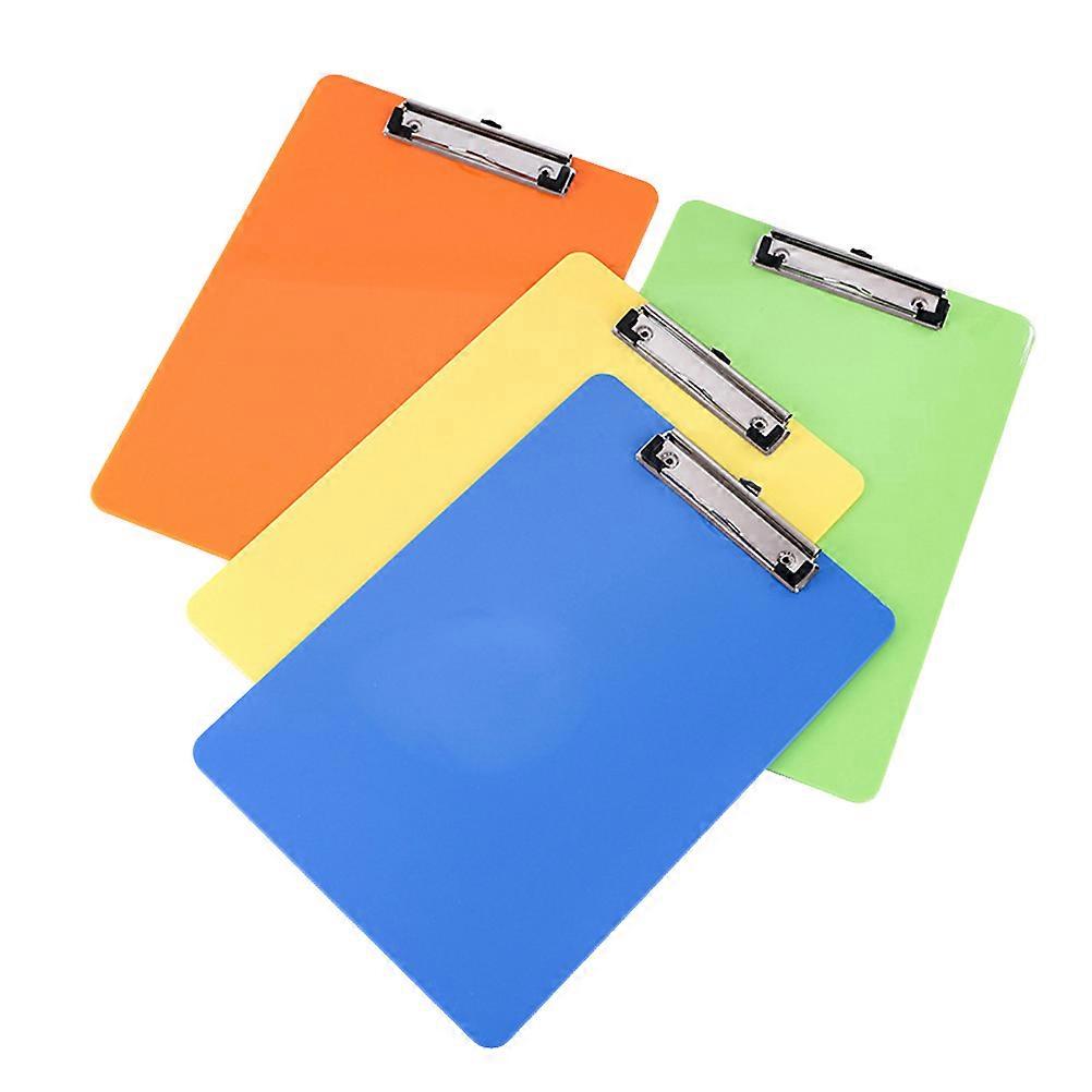 Colorful Clip Board A4 Writing Pad Clipboard for Files Holding 8Pcs